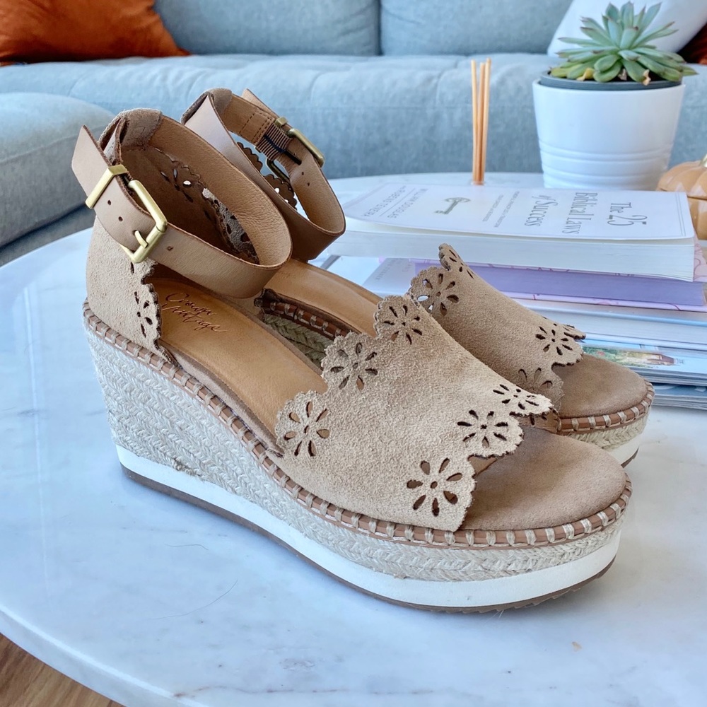 Crown Vintage Dunja Platform Wedge Espadrilles